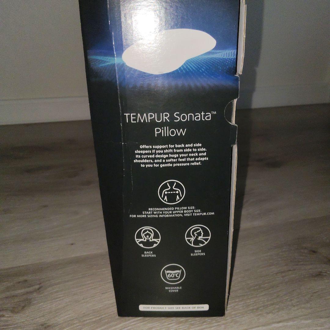 tempur sonata pillow カバー テンピュール グレー