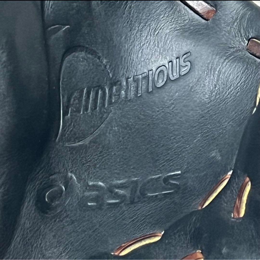 【美品】 AMBITIOUS アンビシャス 硬式用　グローブ 左投げ　ASICS