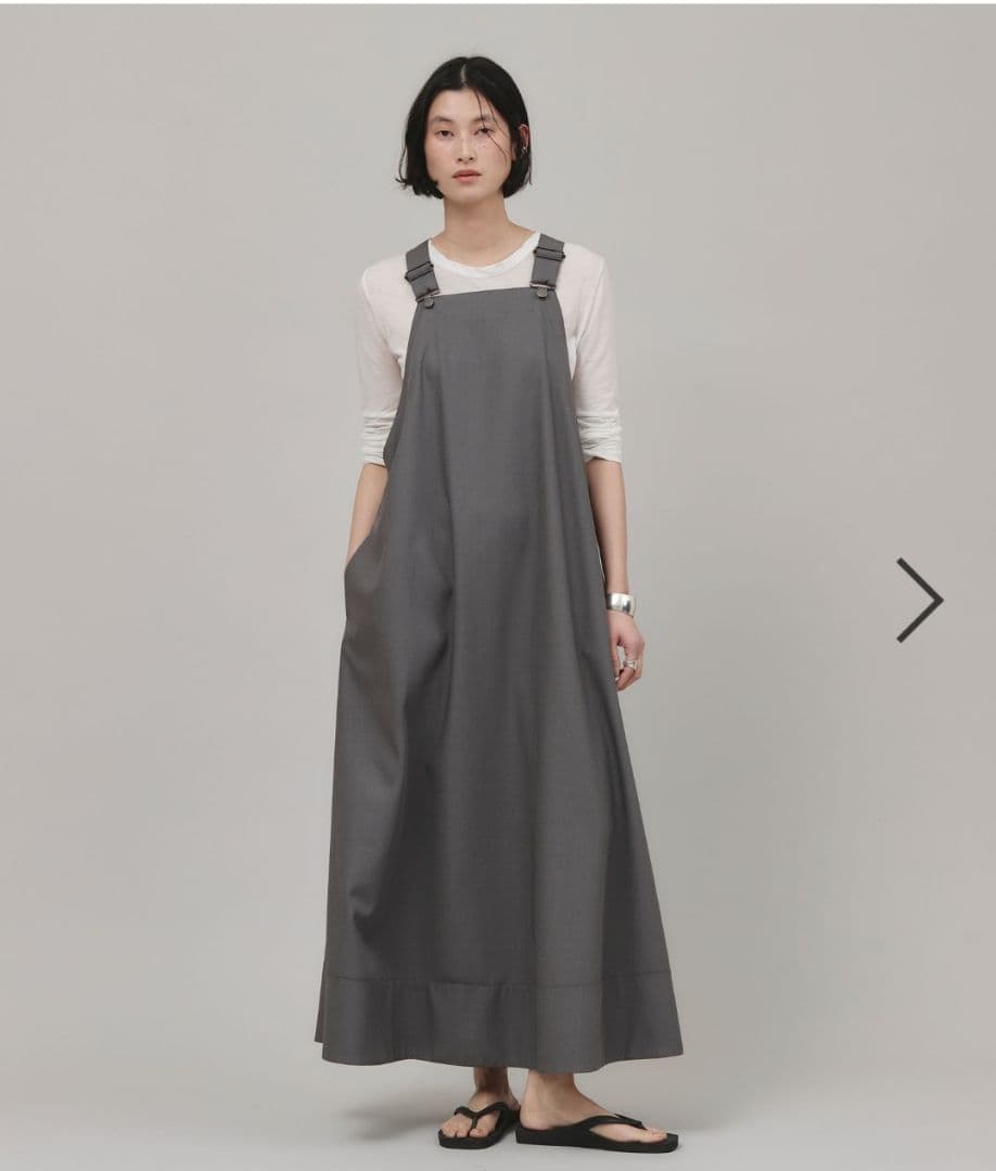 【美品】カレンソロジー　サロペットワンピース　グレー