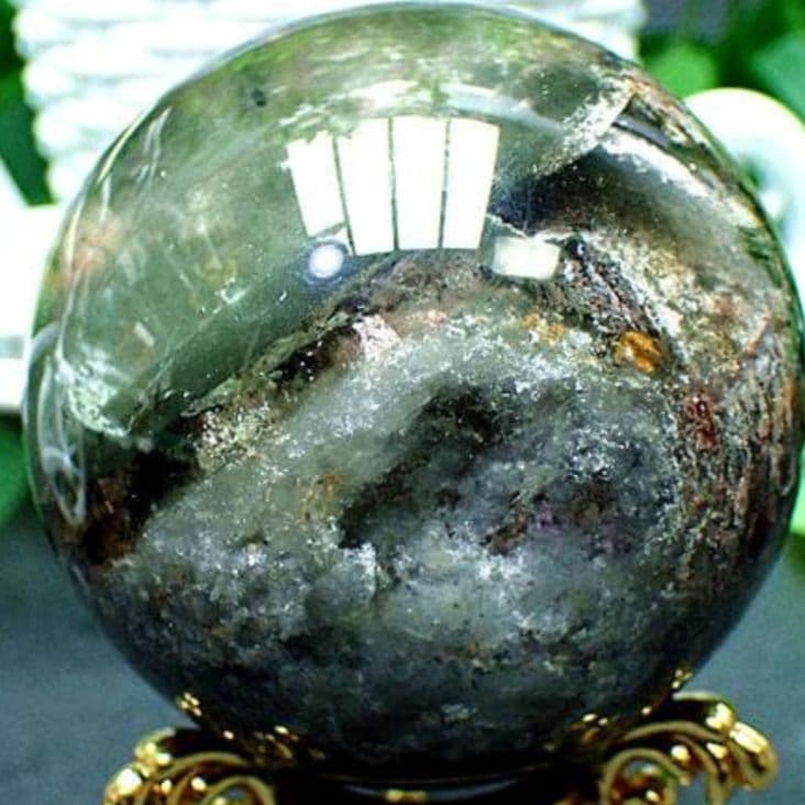 ガーデンクォーツ　まるで庭園！！　スフィア