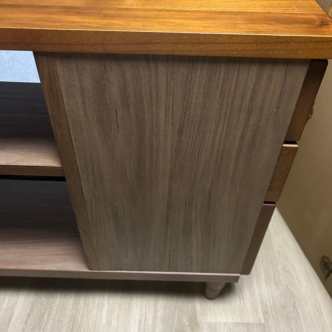 ケイティー 75ソファサイドテーブル　家具の大丸　オーク　ウォールナット高さ調整