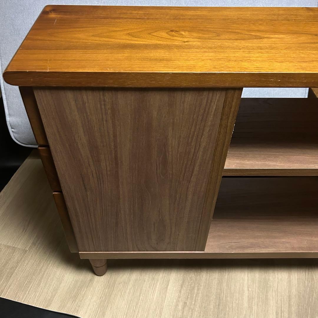 ケイティー 75ソファサイドテーブル　家具の大丸　オーク　ウォールナット高さ調整