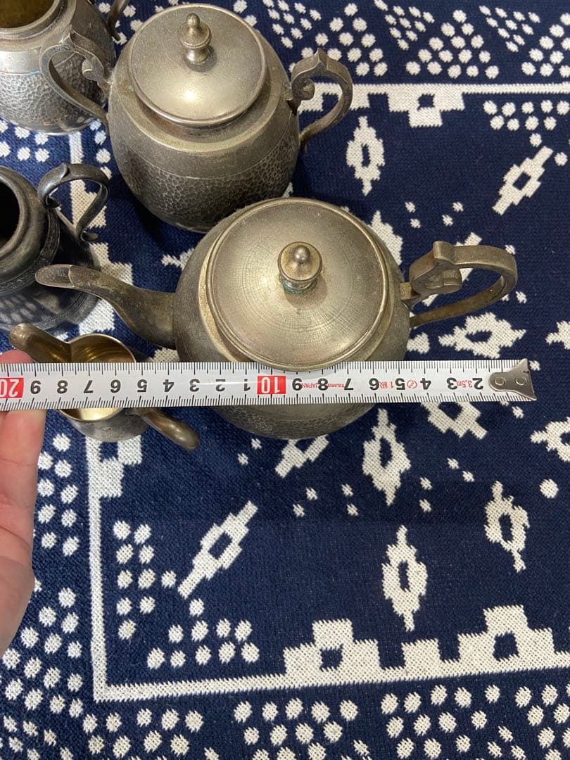 刻印有　アンティーク　ティーセット　ティーポット