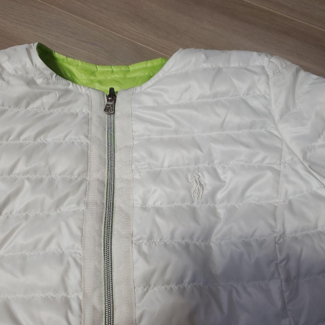 ななこです。 RALPH LAURENダウンジャケット ホワイト/グリーン