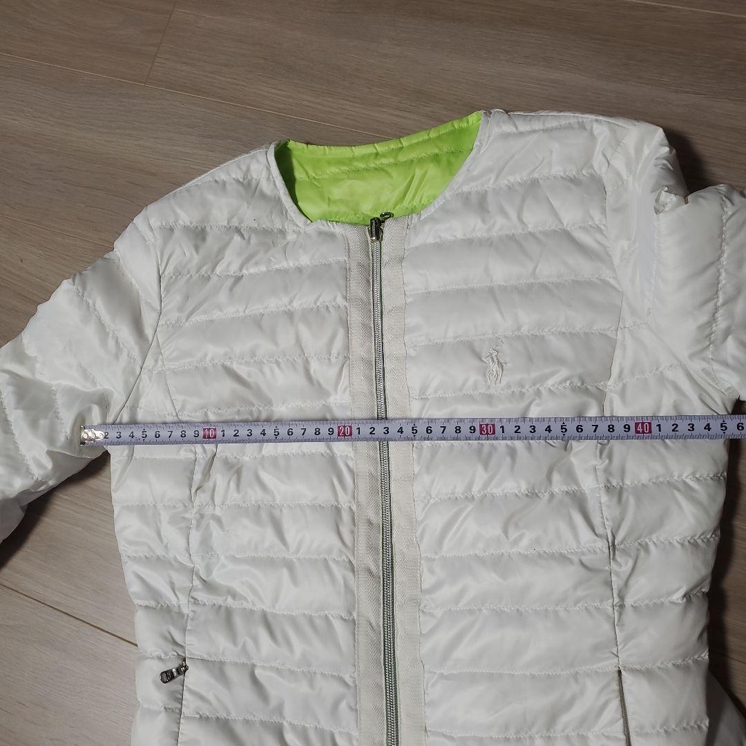 ななこです。 RALPH LAURENダウンジャケット ホワイト/グリーン