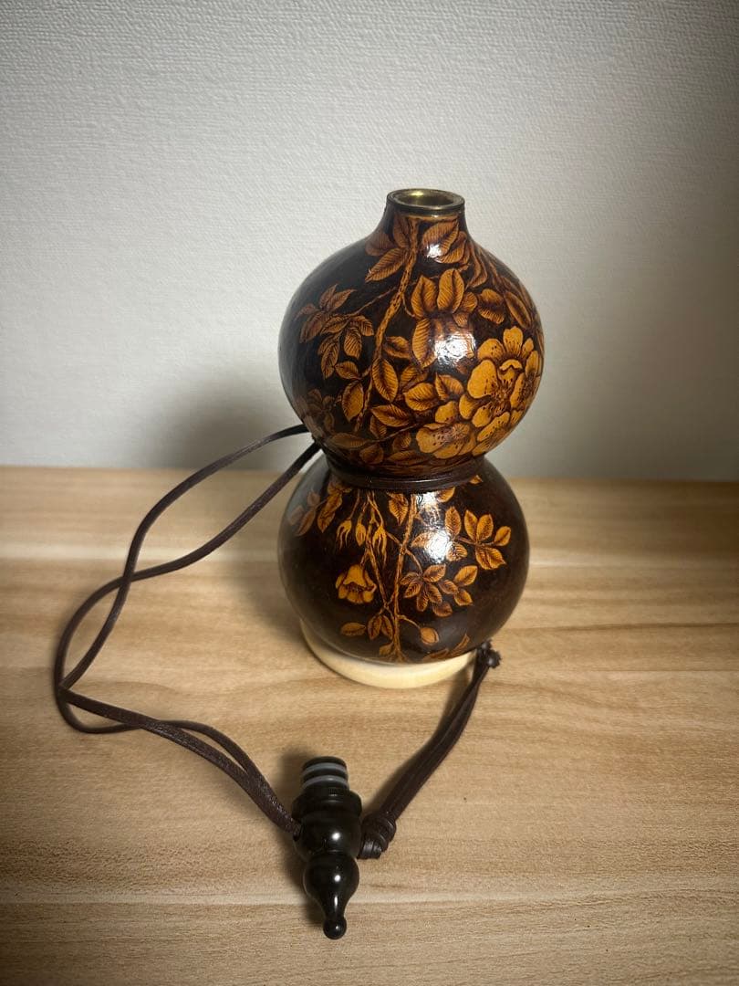 花模様の二重 酒瓢箪