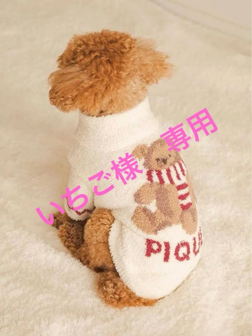 【2枚セット】ジェラートピケ 犬服 くま ノルディック プルオーバー Sサイズ