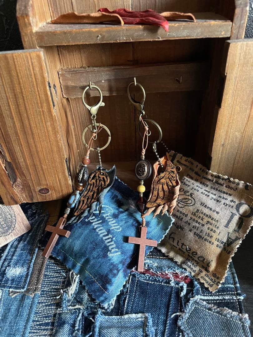 No.140フェザー withヒノキチップチャーム‪·̩͙꒰ঌ