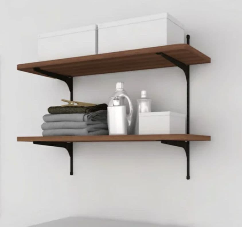 南海プライウッド　壁付け可動棚　ランドリーラック