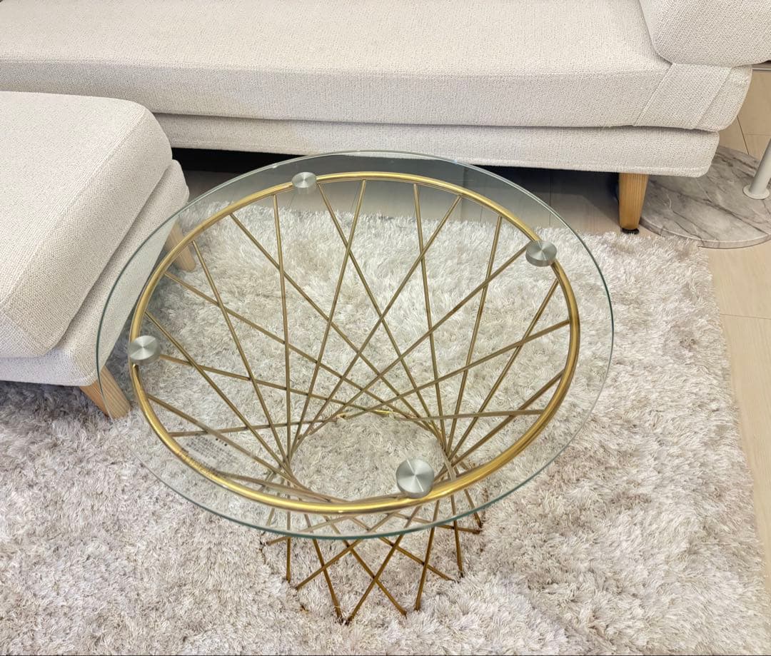 Francfrancガラステーブル