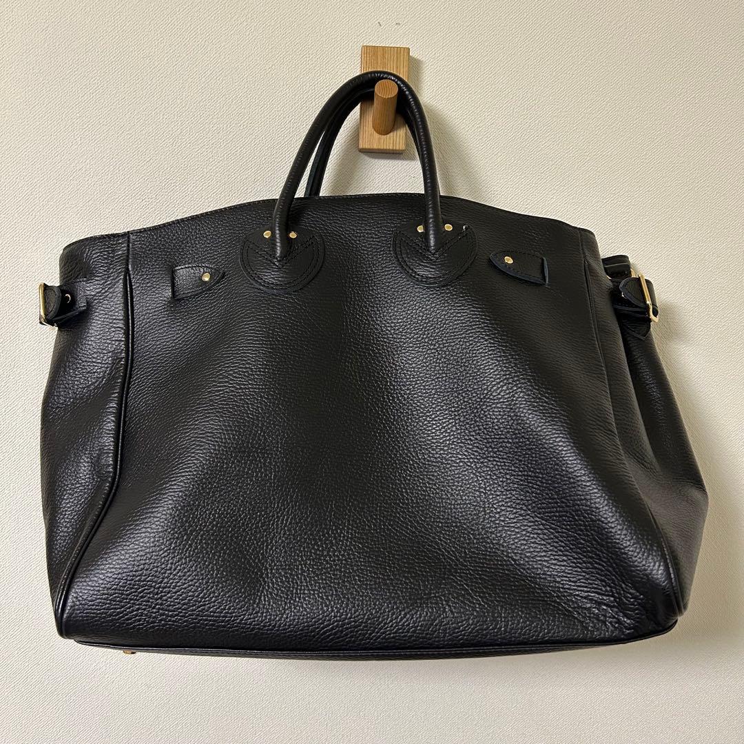 『美品』YOUNG&OLSENエンボスレザーベルテッドトートバッグ