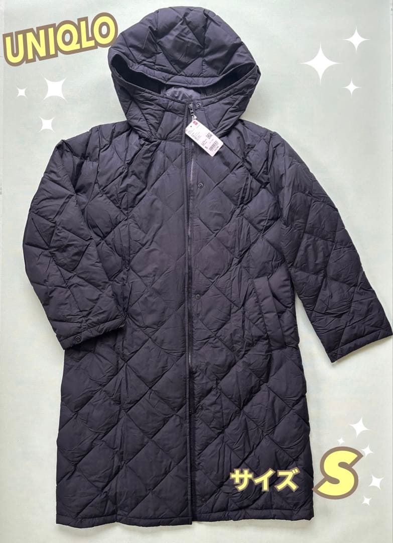 【新品タグ付】ユニクロ パフテックロングコート 黒S リラックスフィット 完売品