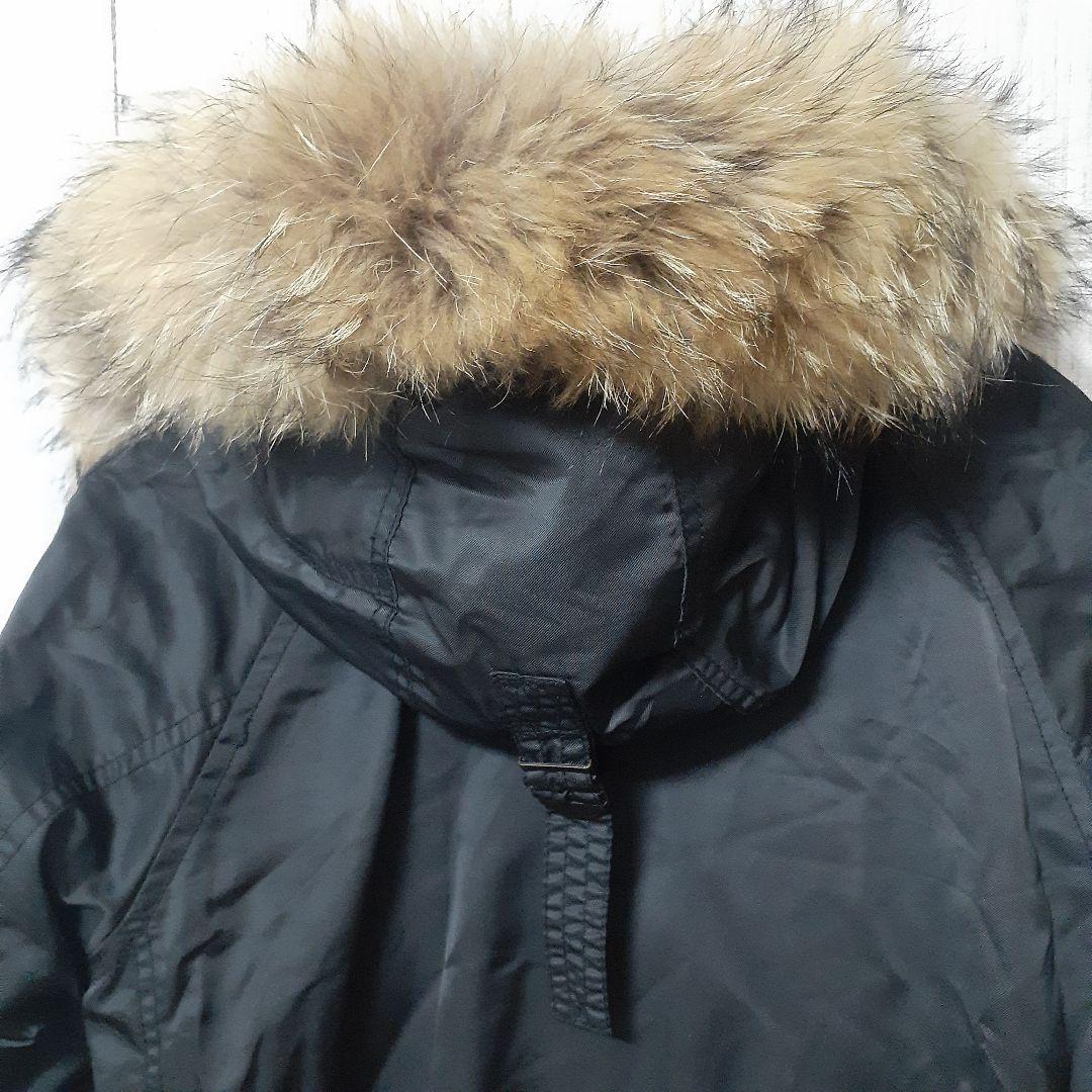 美品G.O.A. N-28Y2Kミリタリージャケットフライトファー美品黒F