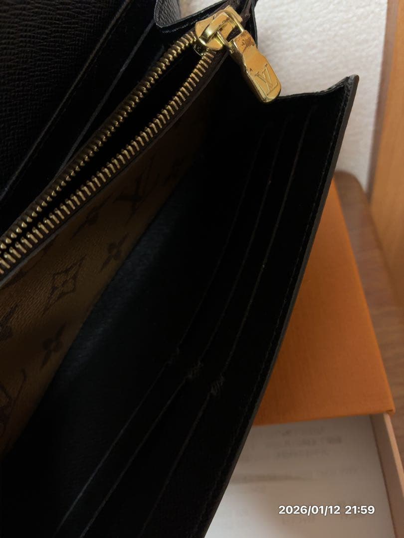 ルイヴィトン　ポルトフォイユサラ　ジャイアント　リバース　長財布　極美品　メンズ