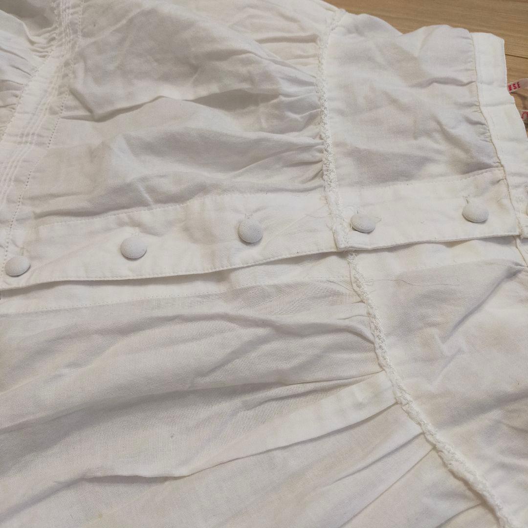 ピンクハウス　白　ホワイト　レース　コットン　スカート