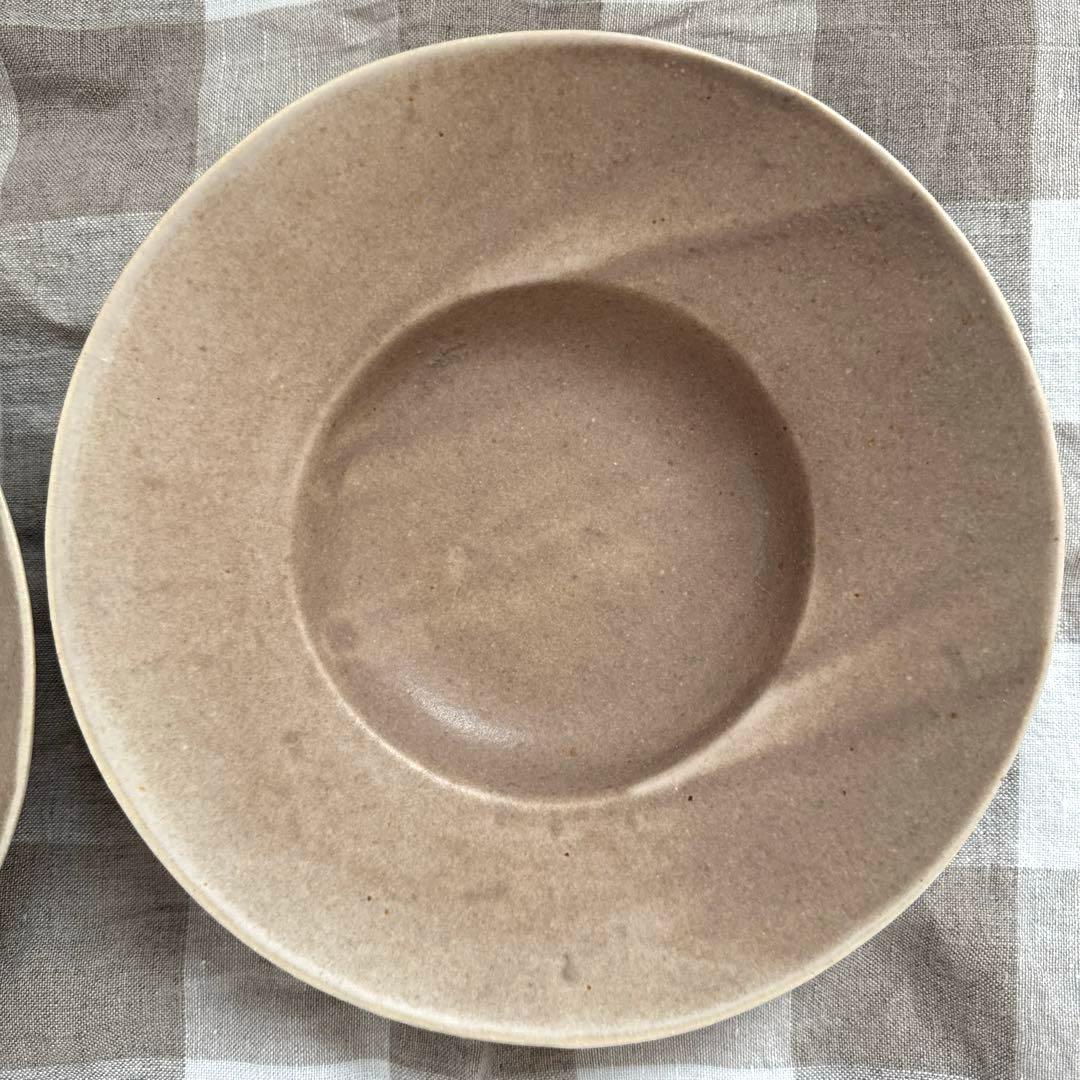 【新品未使用品】　安藤雅信　ギャルリ百草　土灰釉イタリア皿　MMS イタリア皿