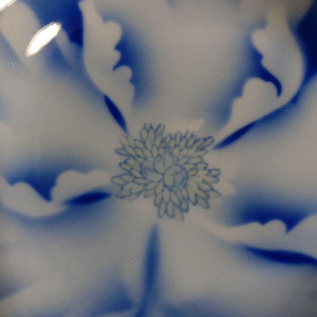 深川製磁 深小皿金ミル牡丹五客揃 新品未使用 杉共箱付