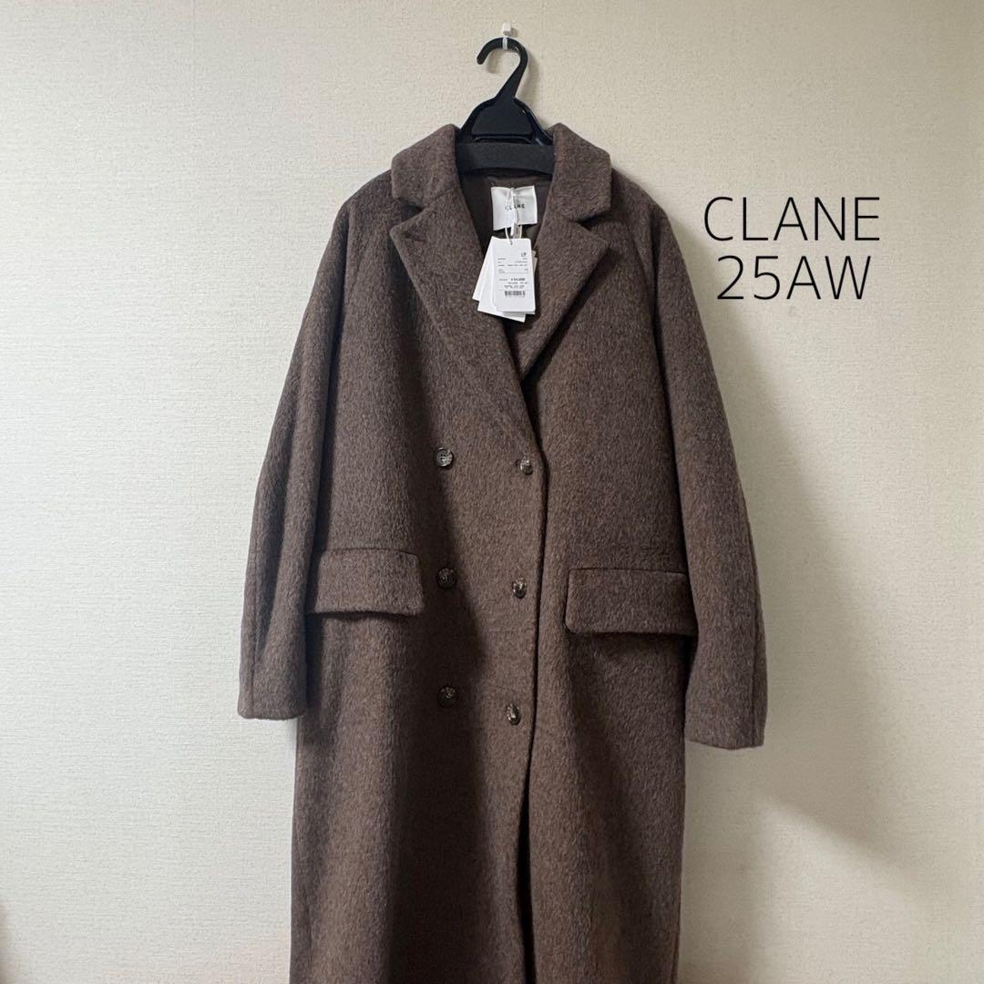 25AW CLANE ダブルウールロングコート コート◆タグ付き/美品/試着のみ