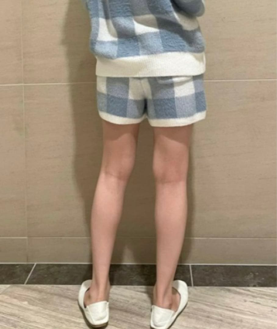 部屋、ジェラートピケ　ギンガムチェック、ルームウェア　セットアップ、ジェラピケ