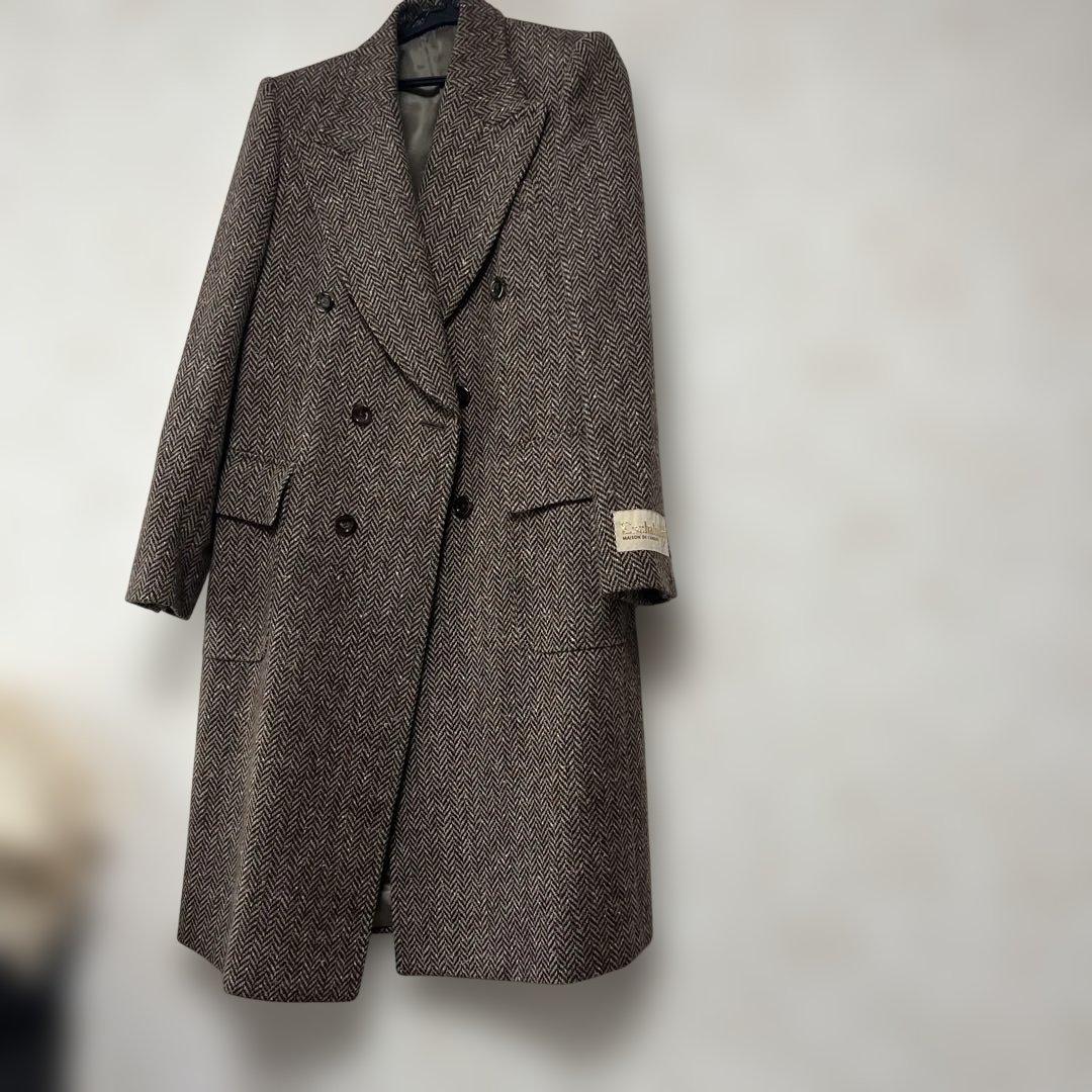 50万GUCCI Eschatology ダブルブレストロングコート