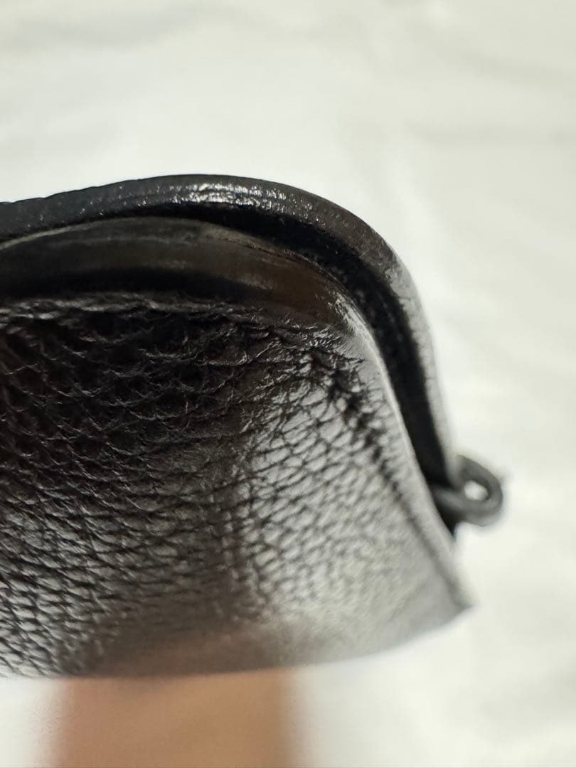 エルメス HERMES トゴ ドゴンコンパクト 二つ折り財布　ブラック