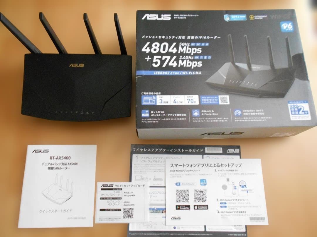 ＡＳＵＳ　ＬＡＮ(Ｗｉ-Ｆｉ)ルーター　ＲＴＡＸ-５４００