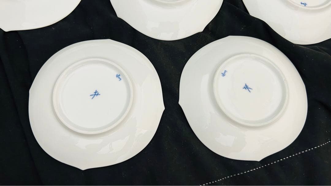 ともぴマイセン　白磁　皿　器　まとめ売り8枚　ソーサー