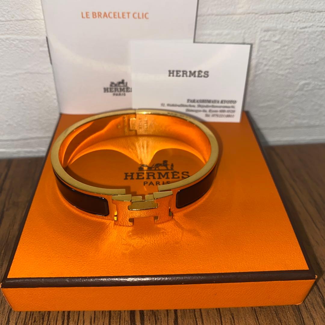 HERMES エルメス エナメルブレスレット クリック