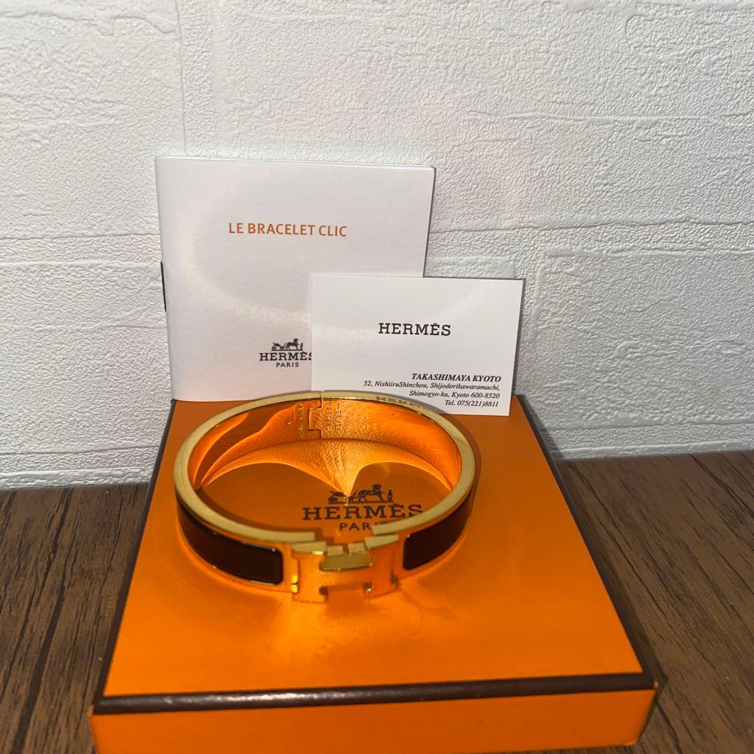 HERMES エルメス エナメルブレスレット クリック