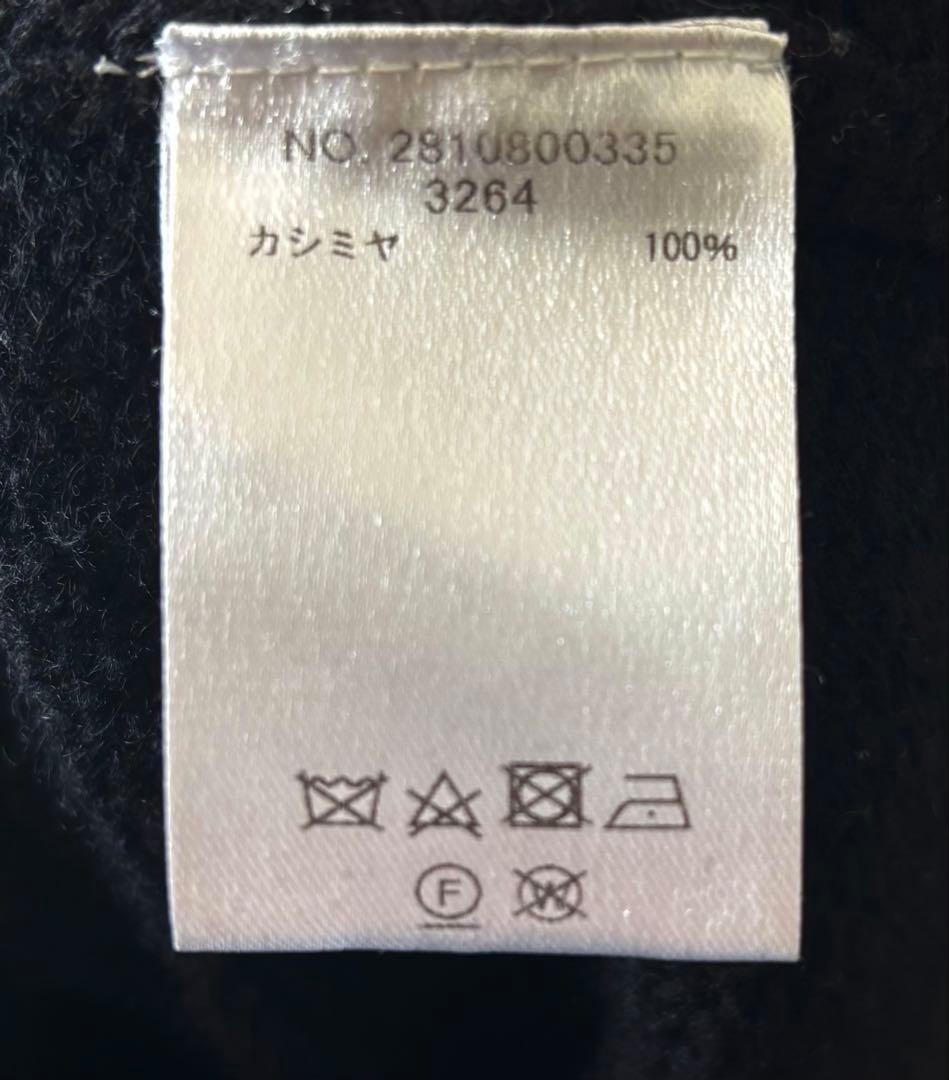 ⭐︎ebure エブール⭐︎ローゲージ カシミヤ タートル　ニット　ブラック38