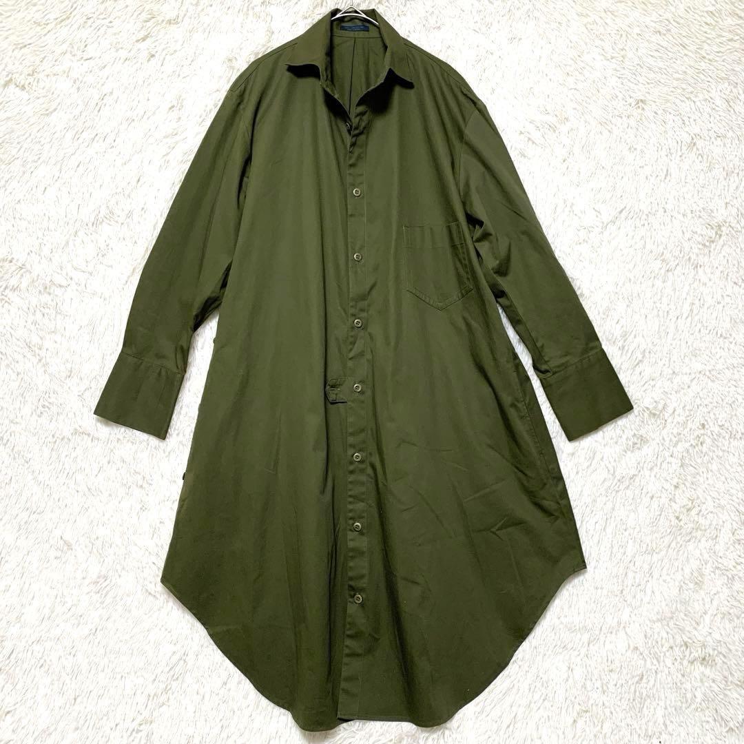 ヨウジ ヤマモト【M】トレンチコート ロング シャツ 綿100% 日本製