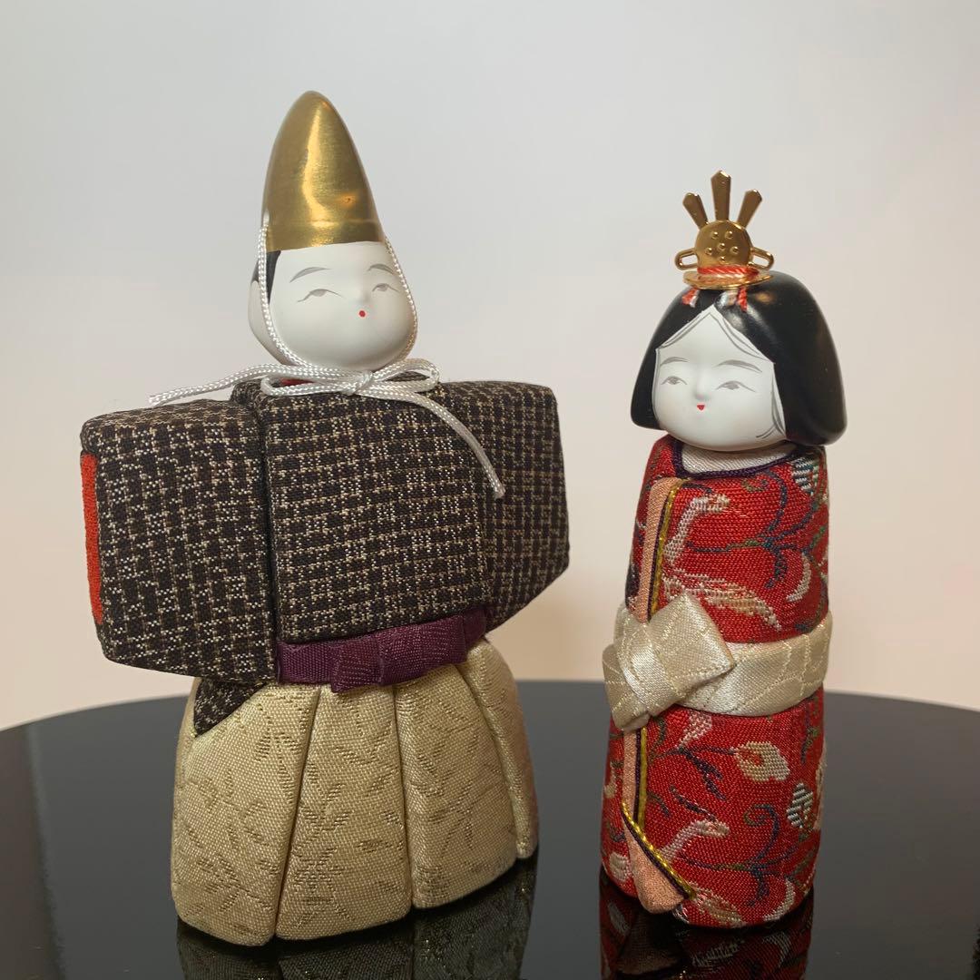 手のひらサイズの立ち雛★木目込み人形★ひなまつり　ひな人形