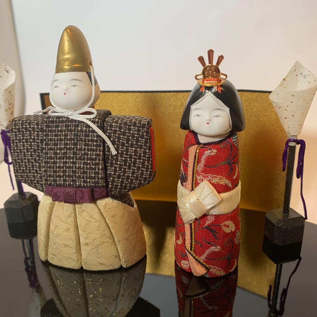 手のひらサイズの立ち雛★木目込み人形★ひなまつり　ひな人形