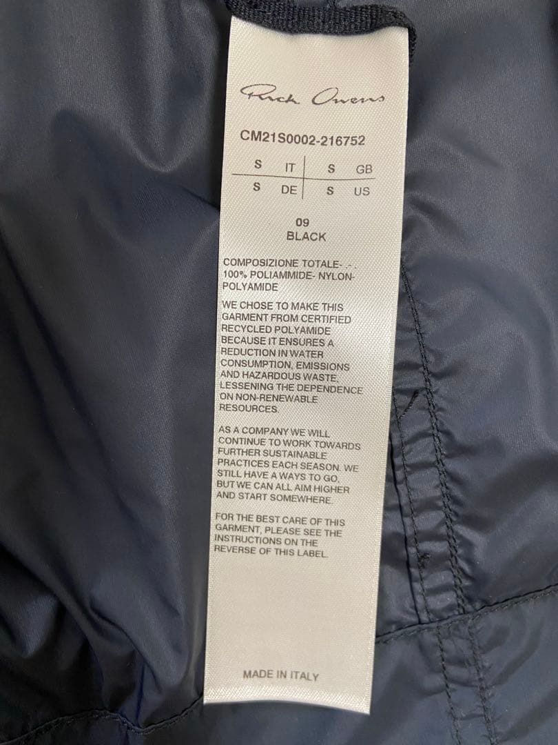 RICK OWENS Champion Parka フード コート ナイロン