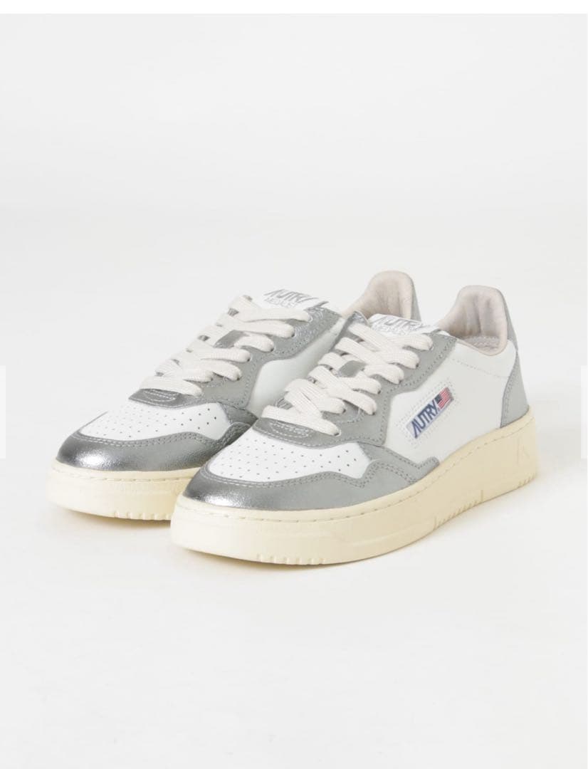 値下げ★新品未使用★24AW AUTRYメダリスト25cm ホワイト×シルバー