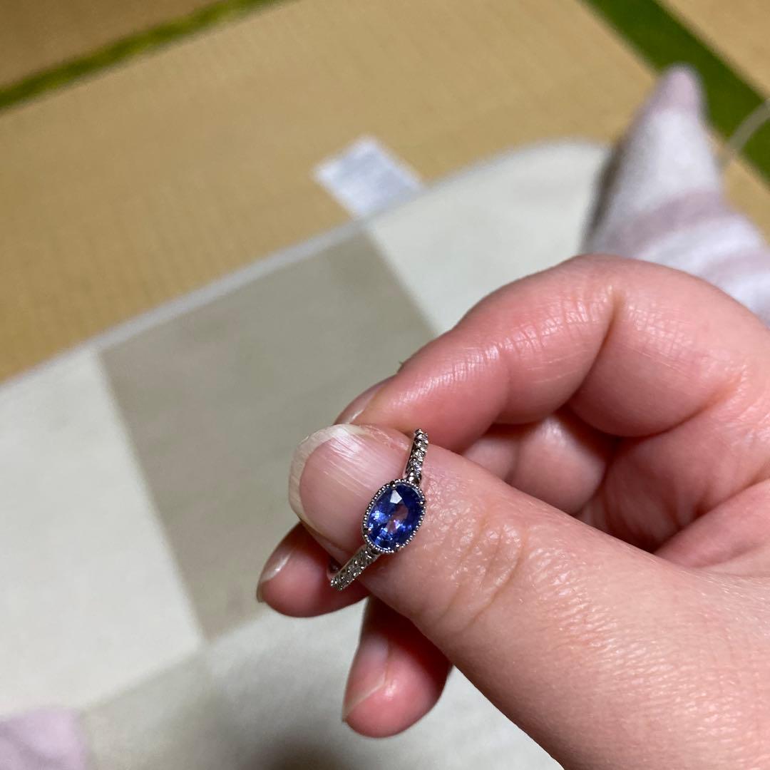 【Sio】コーンフラワーブルーサファイアリング（非加熱）