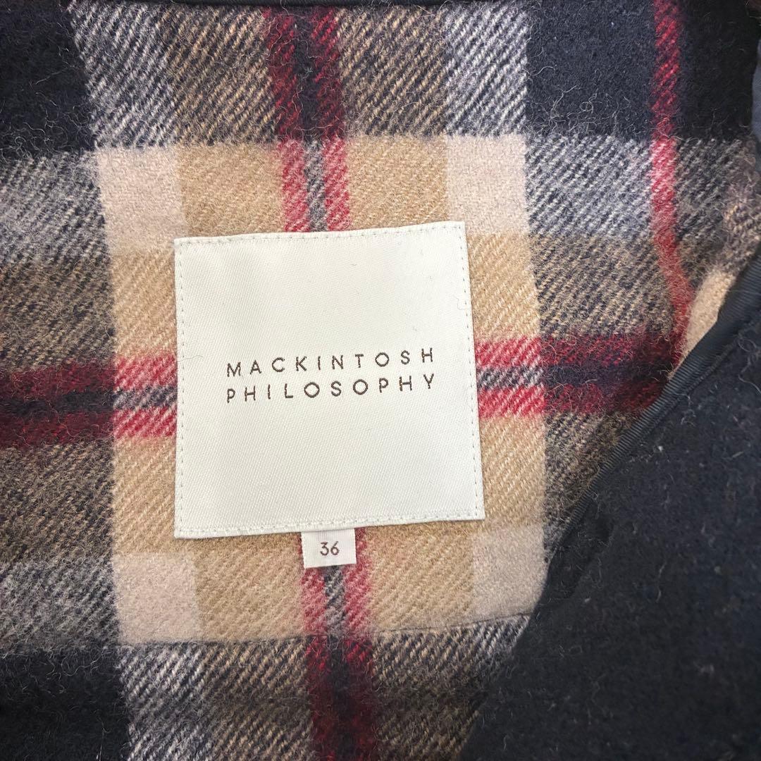 マッキントッシュ ダッフルコート カーディガン セット販売 裏地チェック M