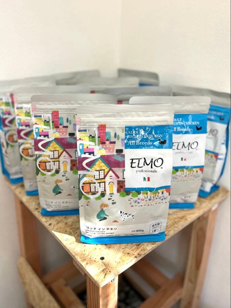 ELMO ドッグフード リッチインチキン（成犬用）800g × 10袋