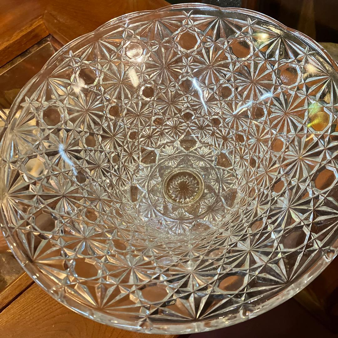 アンティーク　コンポート　ガラス