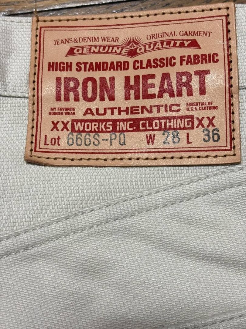 IRON HEART アイアンハート LOT 666S-PQ ピケ生地パンツ