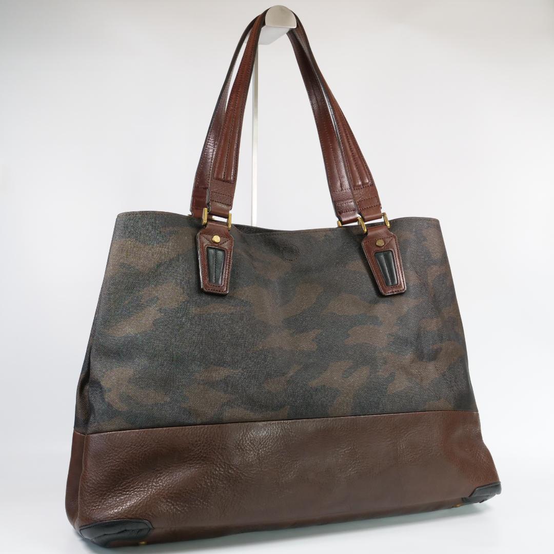 極美品✨マスターピース グロス トートバッグ 迷彩 カモフラ PVC A4可