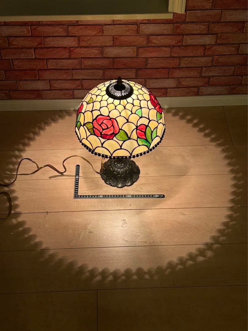 ♪　　ステンドグラスランプ