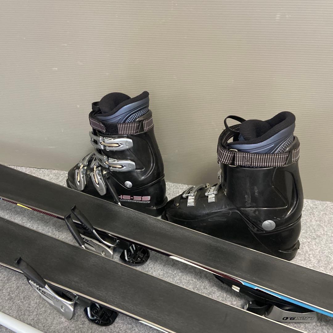 ★メンテナンス済　大人スキーセット　板swallow147cm ブーツ 25cm
