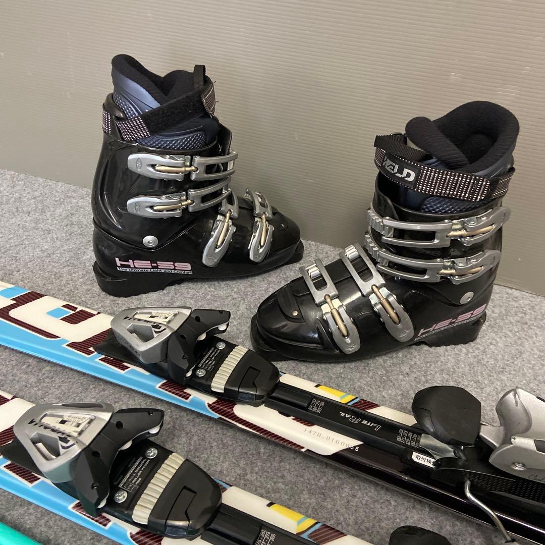 ★メンテナンス済　大人スキーセット　板swallow147cm ブーツ 25cm