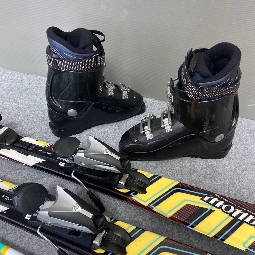 ★メンテナンス済　大人スキーセット　板swallow147cm ブーツ 25cm