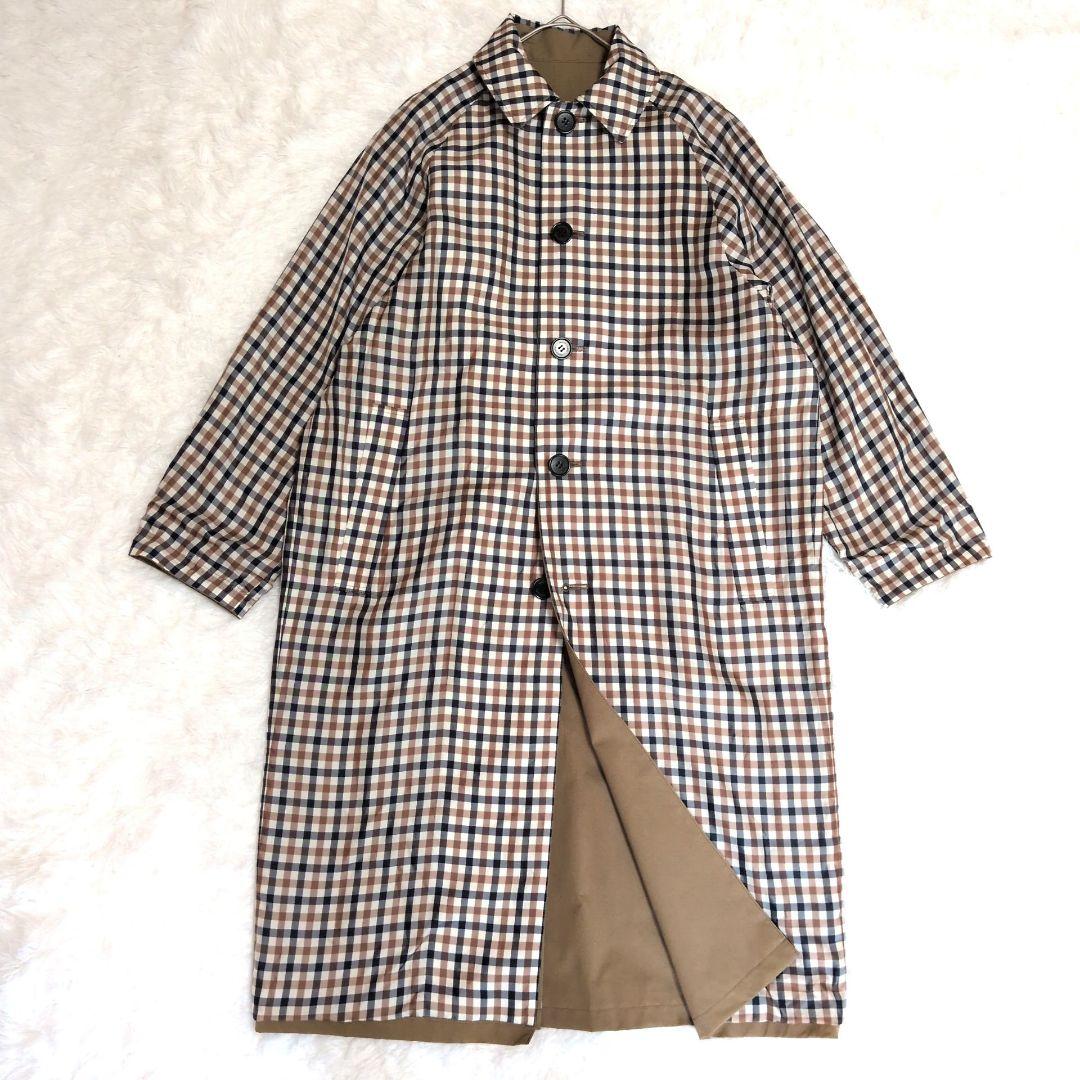 アクアスキュータム　イネド　トレンチコート　リバーシブル　M　コラボレーション