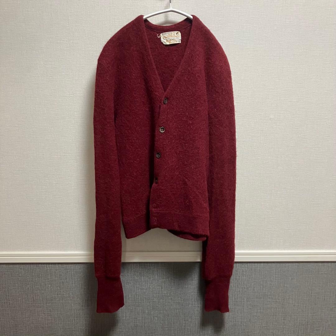 60s アルパカ カーディガン ヴィンテージ ニット セーター