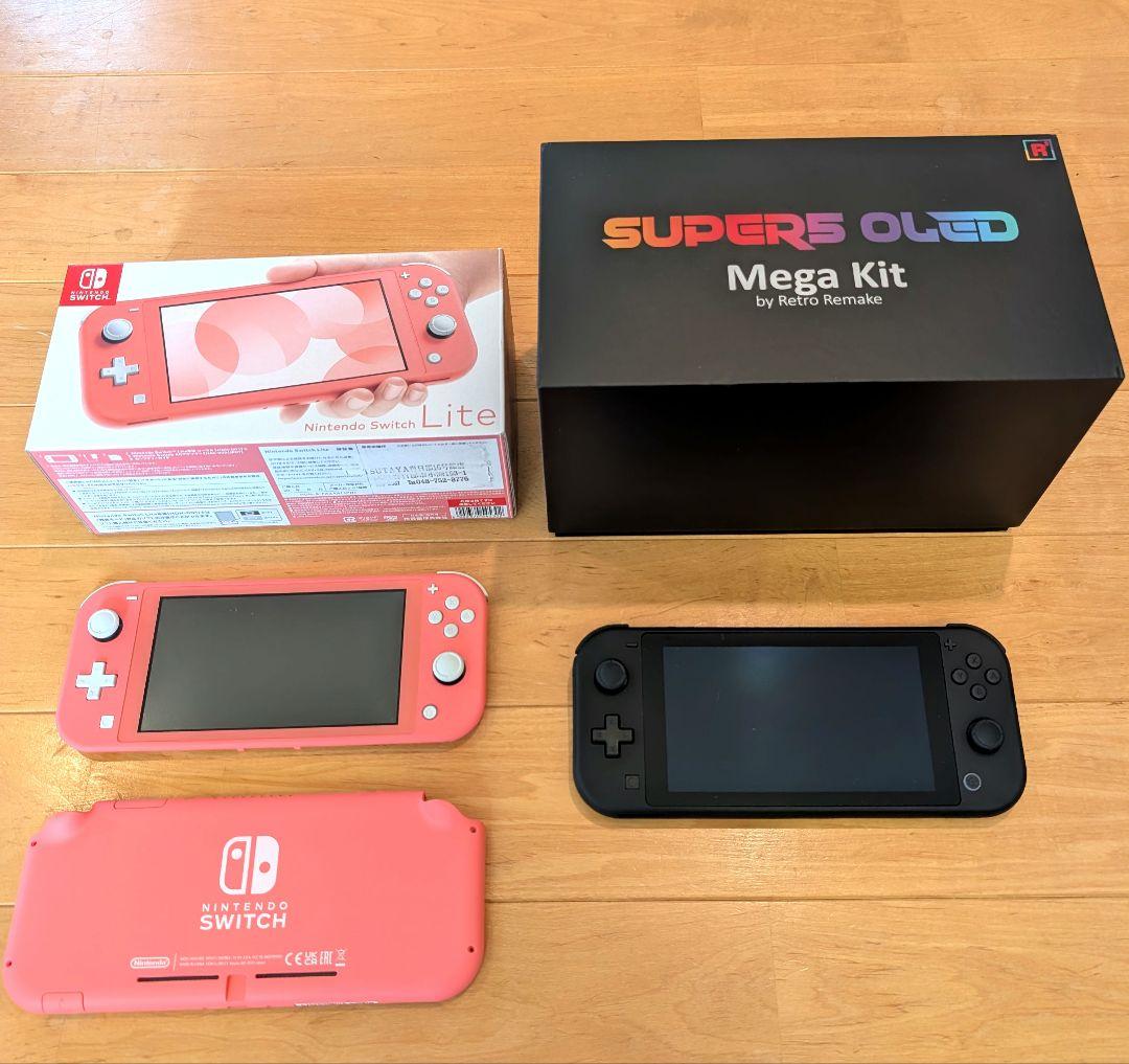 SUPER5 OLED Touch Mega Kit 換装済み　Nintendo