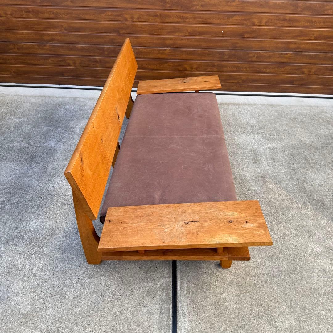 美品 飛騨産業 森のことば 3P ソファ オーク 購入価格38万