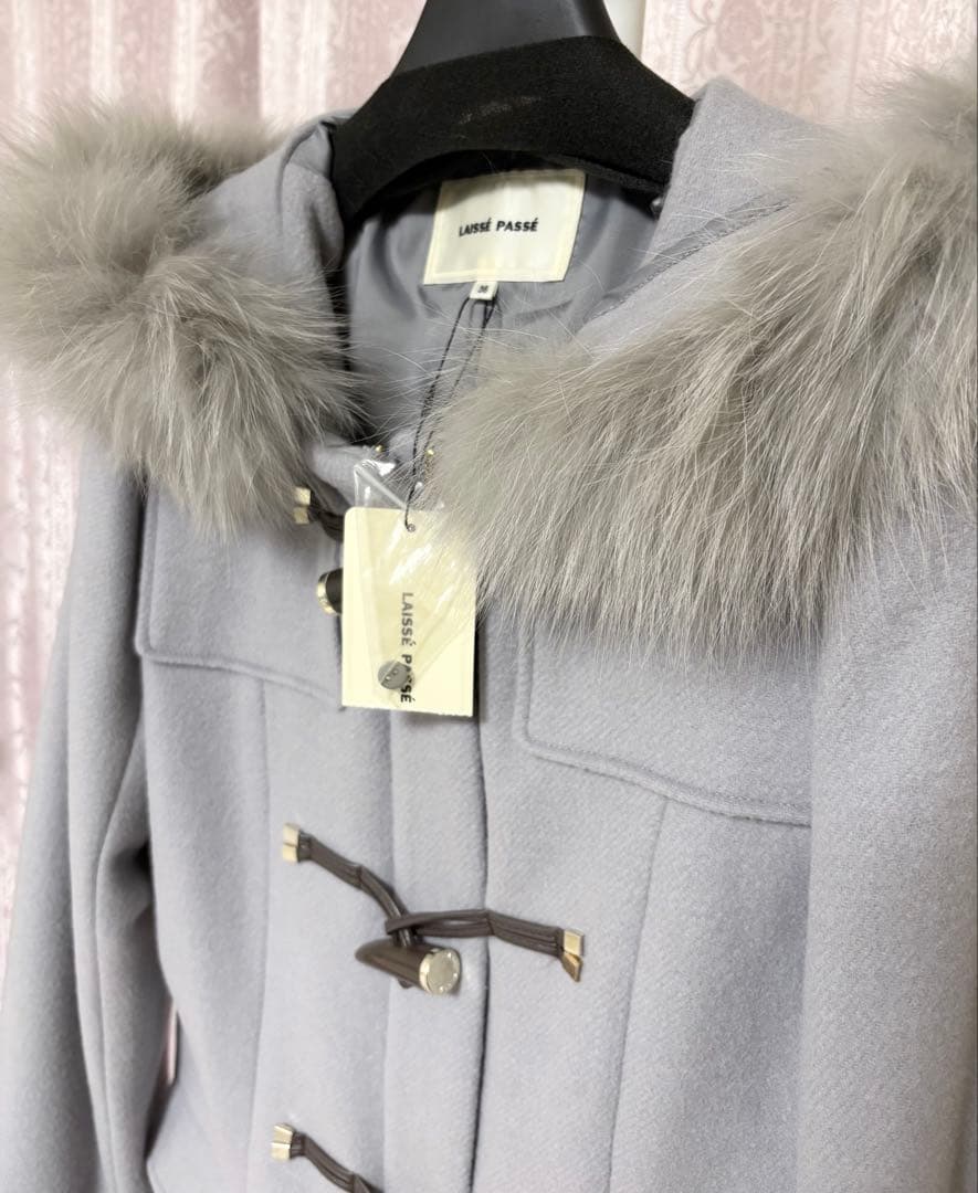 mizutama様　レッセパッセ　ファーフード付きダッフルコート　グレー